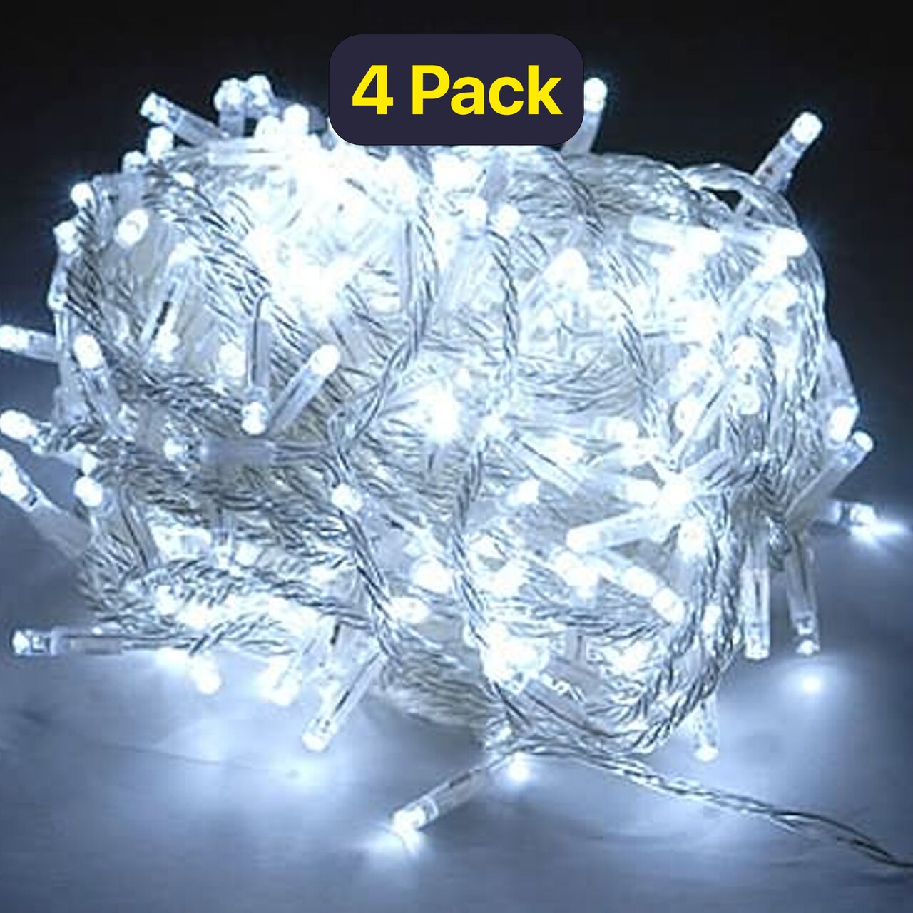 Elegant White 200 LED Curtain Light — 8 Modes, Perfect for Weddings & Parties